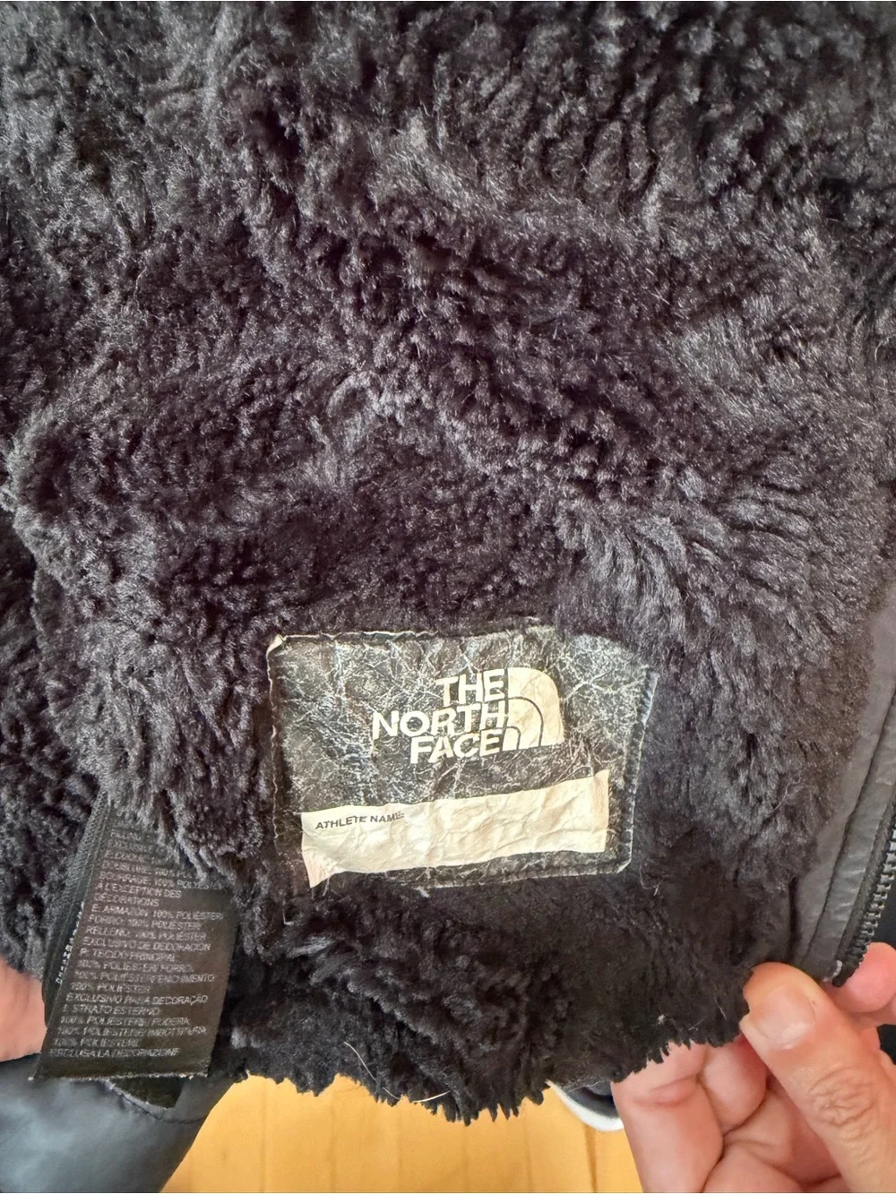 The North Face Girls Hooded Sherpa Lined Puffer Jacket Black M 10/12